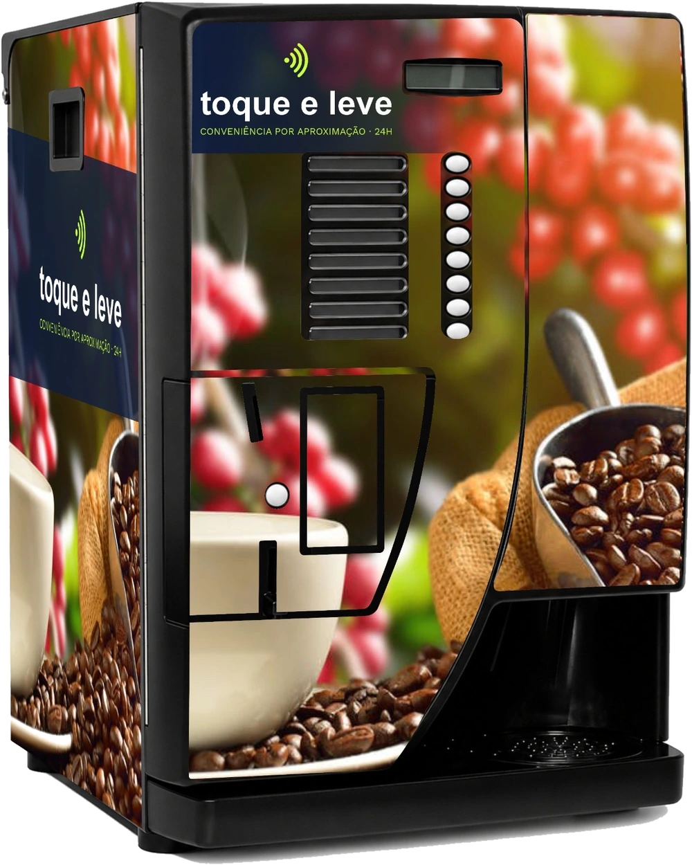 Máquina de café Toque e Leve com preparo na hora